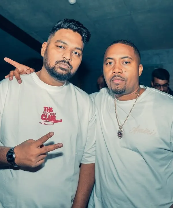 With the one and only Nas. Hip hop has put me in rooms I never dreamed of, meeting my idols and the legends of the game.
