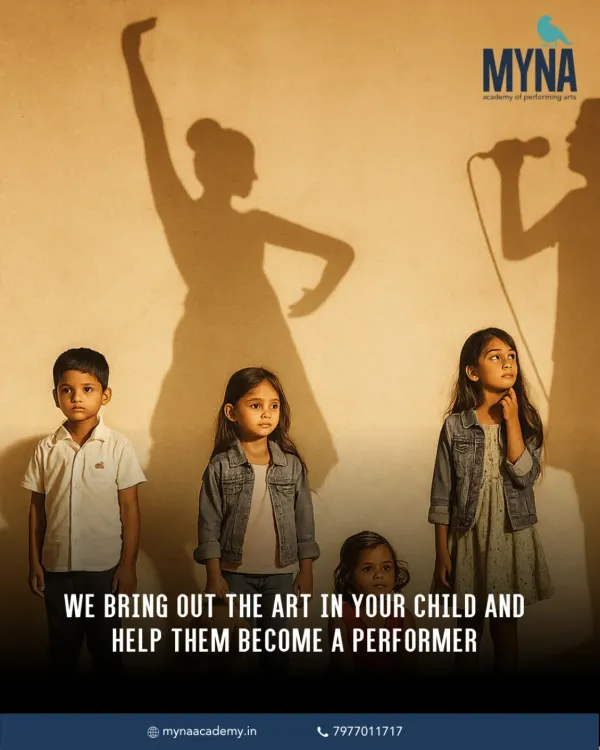 We believe every child is a performer waiting for their stage. This image captures our core promise: to find the art within your child and help them express it with confidence, creativity, and joy.