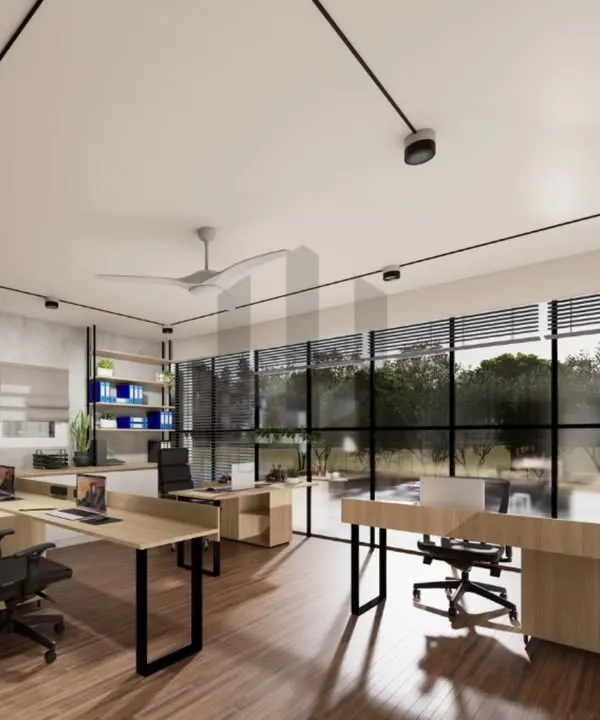 I wanted to create a law office that felt warm and intentional, not intimidating. For the Noir Oak project, I used a minimal palette of oak wood laminates, matte black metal, and leather-textured finishes to create a space that is modern, grounded, and quietly powerful.