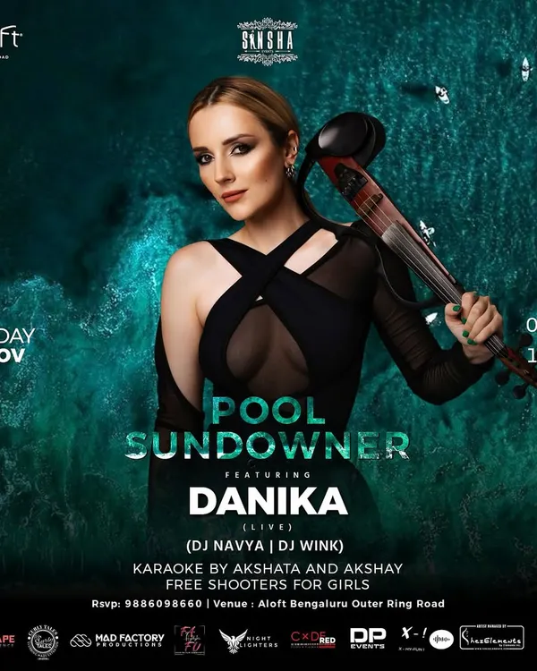 A 'Pool Sundowner' at Aloft Hotel. I bring a different vibe for these events, often mixing in techno and other genres to match the relaxed yet upbeat poolside atmosphere.