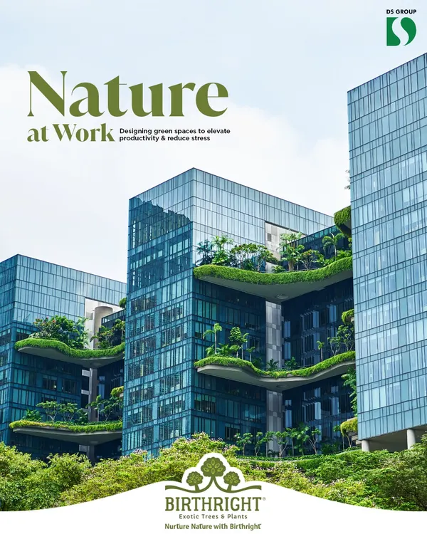 This is nature at work. By integrating multi-level green terraces into this corporate building's architecture, we've created a workspace that breathes. These green spaces are proven to elevate productivity and reduce stress for employees.
