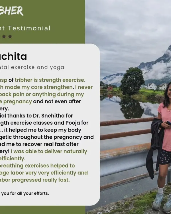We are so proud of Ruchita's journey with us. Her story shows how our focus on strength, yoga, and breathing can lead to an energetic, pain-free pregnancy, a faster recovery, and an empowered birth experience.