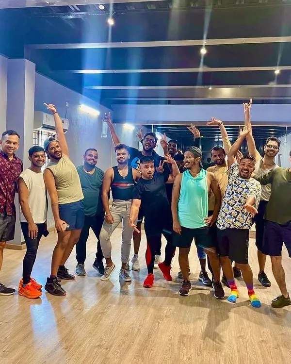 The best part of our job is seeing the smiles and energy after a session. This is a team from a corporate workshop feeling accomplished and connected.