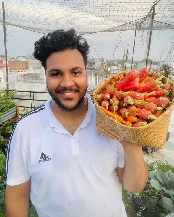 Look at this basket of fresh, organic carrots, pulled straight from my terrace garden. After some initial struggles, the final harvest was better than I could have imagined. This is the real reward of not giving up.