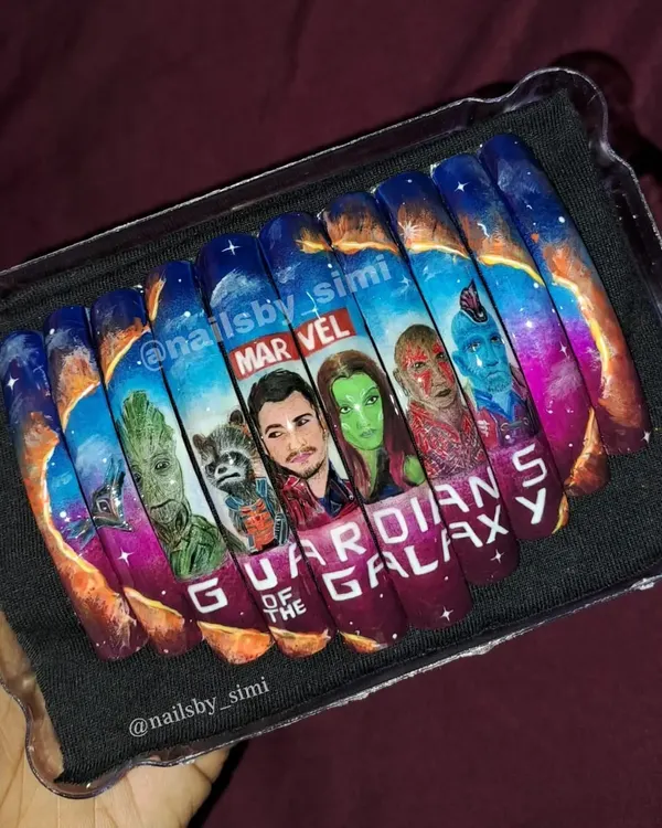 It took me 24 hours to hand-paint this entire Guardians of the Galaxy set, and it will always be special to me. Even though it was for a competition, seeing the final result with all the characters from Groot to Star-Lord was a win in itself.