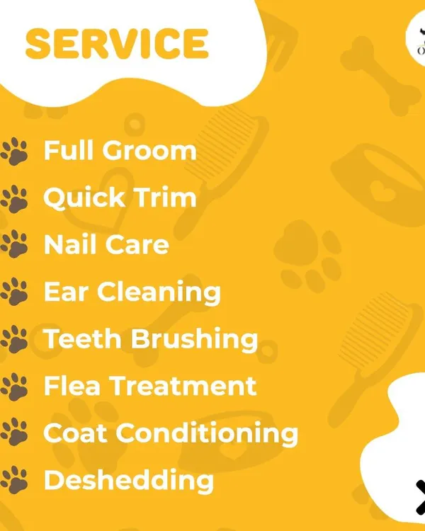 Here's a look at the services I offer. Whether you need a full groom, a quick trim, or specialized care like de-shedding and flea treatments, I've got you covered right at your doorstep.