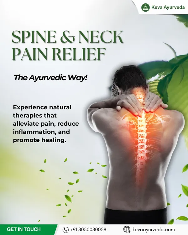 Our approach to spine and neck pain is holistic, using natural therapies like Kati Basti and Abhyanga to alleviate pain, reduce inflammation, and promote long-term healing without medication.