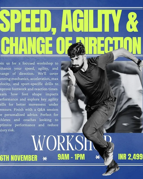 We host focused workshops on Speed, Agility, and Change of Direction, covering running mechanics, acceleration drills, and sport-specific movements for athletes and coaches.