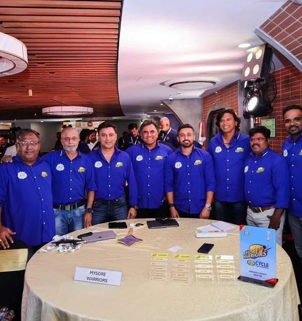 The Mysuru Warriors auction team. It was a crazy auction, but we built an exciting team. Looking forward to my 9th season with the franchise.