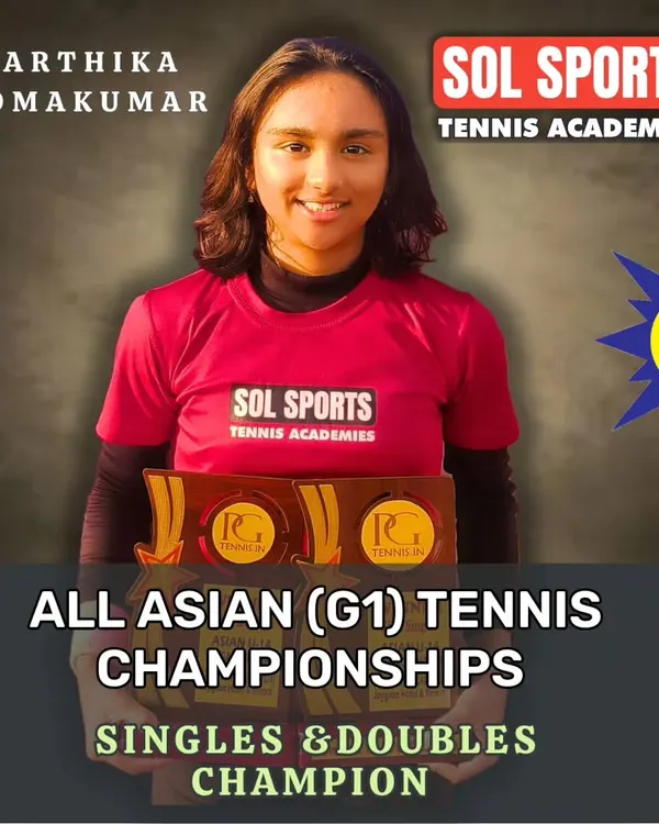 A crowning achievement for our trainee Karthika Padmakumar. Winning back to back singles and doubles titles at the Girls U14 Asian Tennis Championships Grade 1 event showcases her dominance at the continental level.