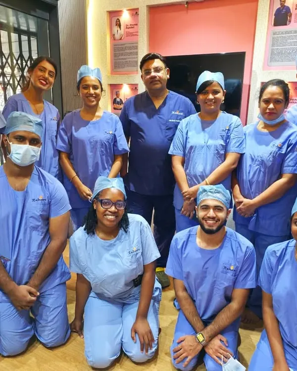 This is my dedicated surgical team. A successful hair transplant is a team effort, and I am proud to work alongside these skilled professionals who share my commitment to patient care and excellence.