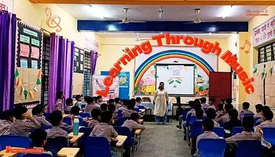 This is what learning through music looks like. We fill classrooms with color, energy, and melody to create an environment where every child is excited to participate and learn.