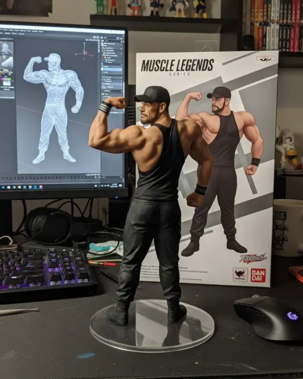 Had some fun following a trend and turned myself into a "Muscle Legends" action figure. It's a cool way to visualize the physique we are working to build.