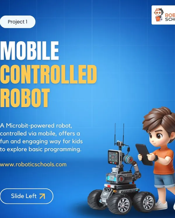 One of the first projects many kids build is a mobile-controlled robot. Using a Micro:bit, they learn basic programming to control their creation right from a smartphone.