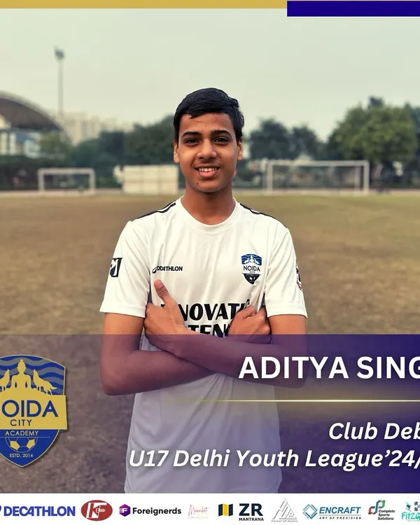 Another proud milestone for the academy. Seeing Aditya Singh make his club debut in the U17 Delhi Youth League is a testament to our development pathway.