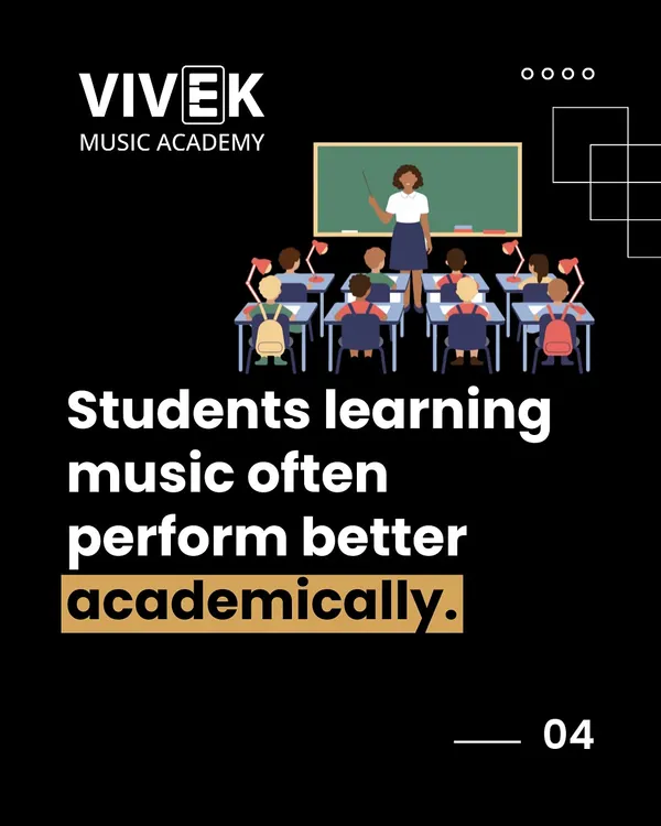 There is a strong link between musical training and academic success. We find that the discipline and cognitive skills developed in our classes often translate to better performance in school.