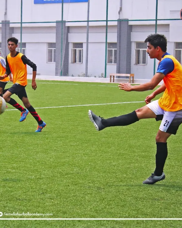 This is where dreams take flight. A player showcases his skill during our high-intensity trials for a chance to train in Spain. We focus on creating real opportunities for dedicated players to test their limits and get noticed on a global stage.