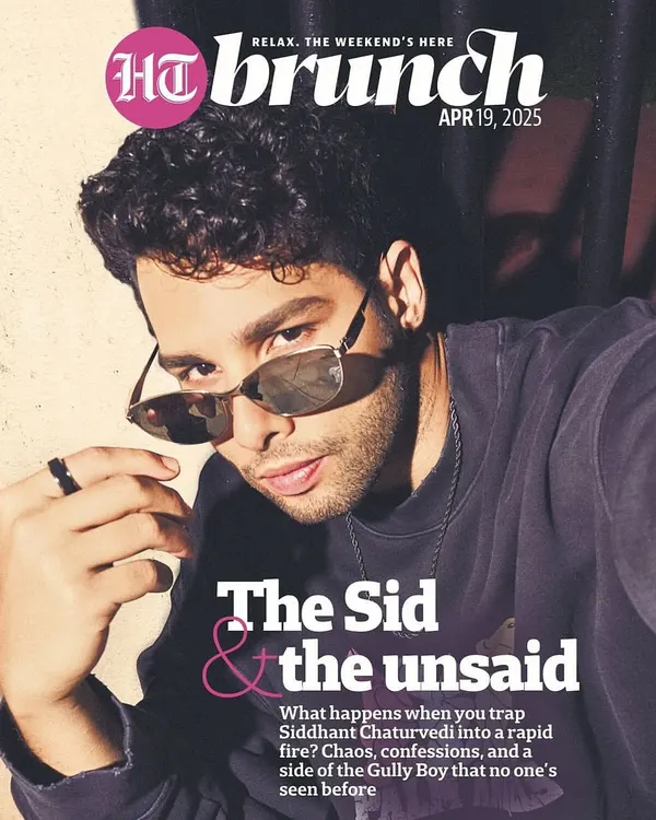 Crafting the cover look for Siddhant Chaturvedi's feature in HT Brunch. This shot is all about capturing that effortless, cool energy with a relaxed fit and statement sunglasses, perfect for a modern editorial.