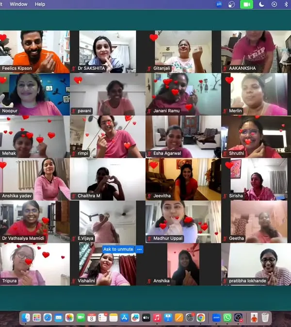 A snapshot from our online Women's Day celebration! We had 40 incredible women join us to celebrate strength, resilience, and self-love through dance. This is what our empowered community looks like.