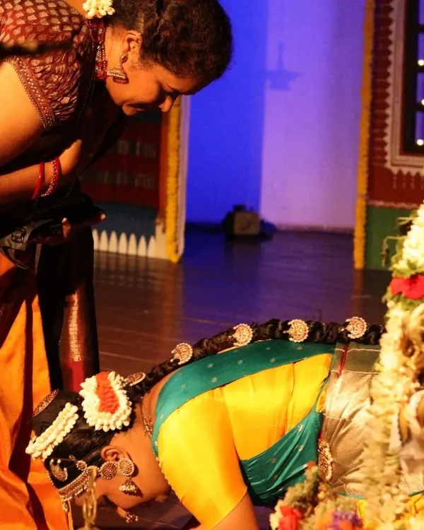 A student seeking blessings in the traditional Guru Shishya parampara. This bond between a teacher and student is sacred and something I deeply cherish.