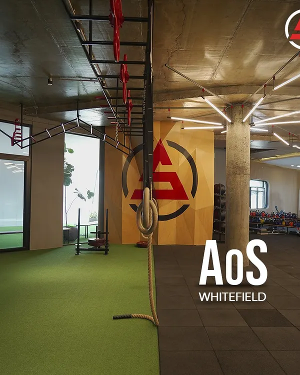 Welcome to AoS Whitefield. Here’s a sneak peek into our facility. To truly experience it, come over for a trial session.