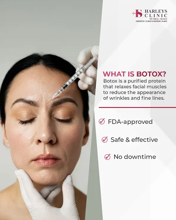 Botox is a purified protein that I use to relax specific facial muscles that cause wrinkles. It is an FDA-approved, safe, and effective treatment for reducing the appearance of fine lines, particularly on the forehead and around the eyes, with no downtime.