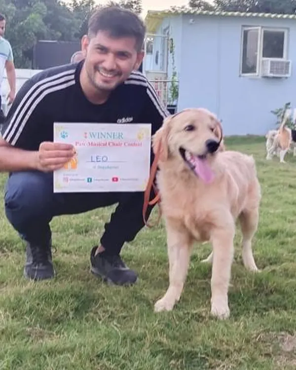 Congratulations to Leo, the winner of our pet musical chairs contest. It's wonderful to see pet parents and their pups having so much fun together at our events.