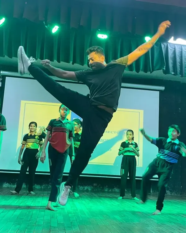 A dynamic leap captured during a performance. I believe in demonstrating the athleticism and dedication that high-level dance requires.