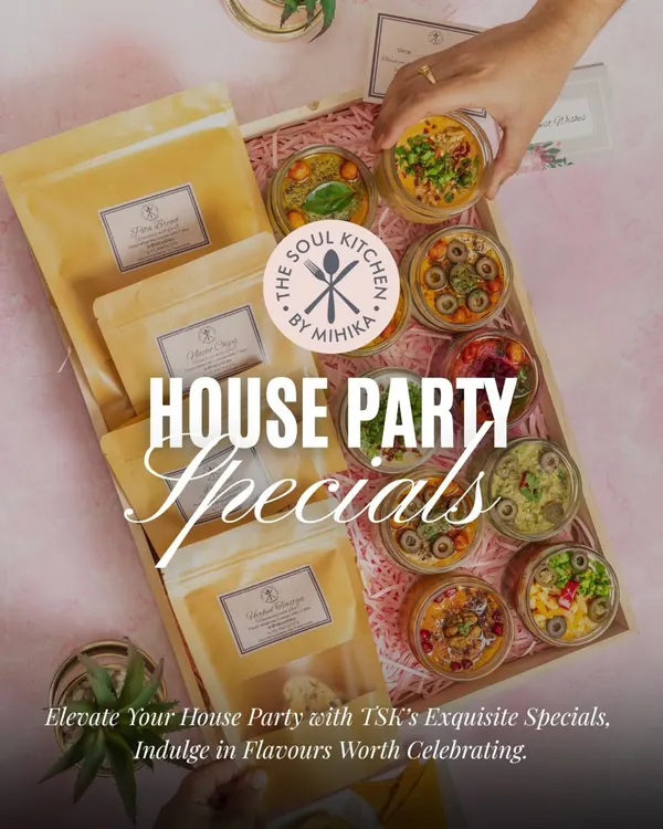 This is what a stress-free house party looks like. A curated box of our specials, including our famous dips and crackers, ready to delight your guests.