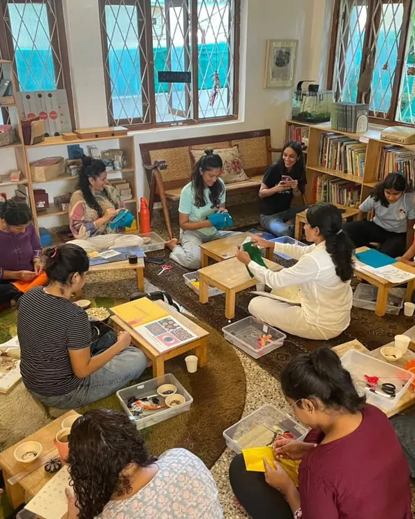 Here is the heart of our community, a circle of parents learning and creating together. Our workshops are not lectures, but shared experiences where we connect through hands on activities, supporting each other on the parenting journey.
