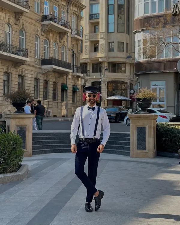 Dressed as a captain to steer the entertainment for a 60th birthday celebration in Baku. For destination events, I often play characters to make the experience more immersive and fun.
