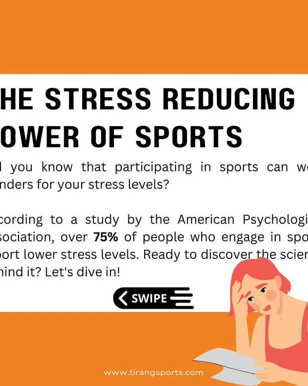 Did you know sports are a powerful tool for stress reduction? I share informational content like this to educate my community on the holistic benefits of an active lifestyle.