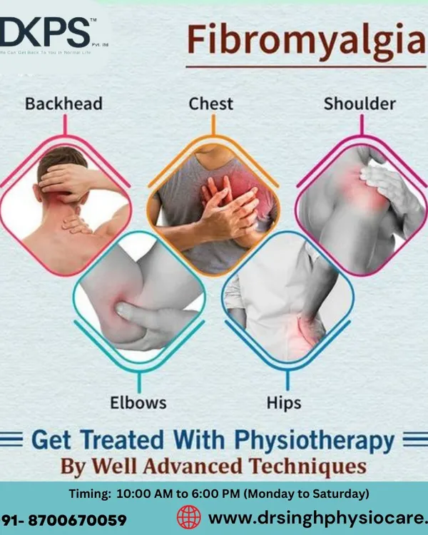 Fibromyalgia is a complex condition that causes widespread pain in the back, chest, shoulders, and hips. We treat it with advanced physiotherapy techniques designed to manage pain and improve quality of life.