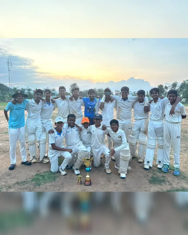 A moment of triumph for our U-16 Cavaliers team, posing together after being crowned champions of the Inspirational Cup. This victory is a reflection of their collective effort and spirit throughout the tournament.