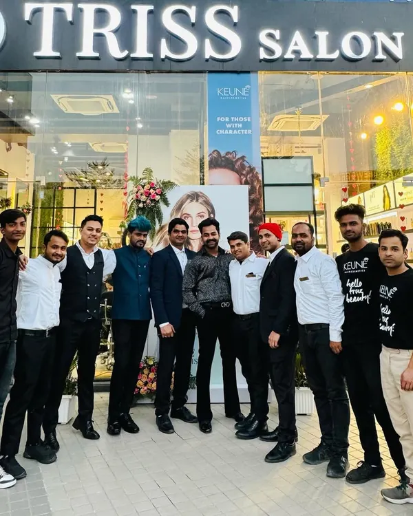 My amazing team and I celebrating together. We are a close-knit family of passionate stylists and artists dedicated to providing the best service and experience for our clients.