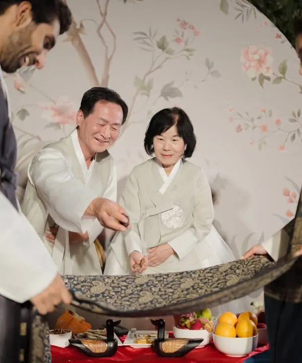 A heartwarming moment from a Paebaek ceremony, where the couple honors their elders. I take great care to understand and execute the nuances of different cultural wedding traditions.
