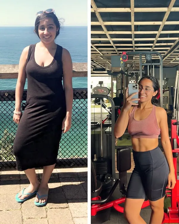 My journey wasn't overnight. This before-and-after shows the difference between being unhappy and unsure versus feeling strong and confident in my own skin.