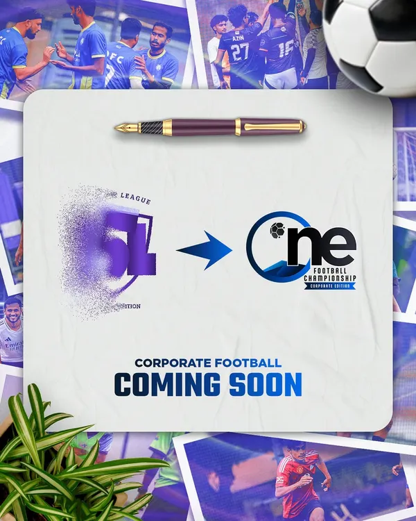 The big reveal of a new brand identity for my corporate football championship. I handle event branding from the ground up to create a strong and professional image.